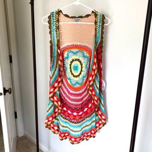 Crochet Sleeveless Cardigan